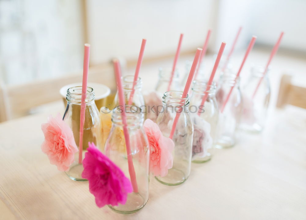 Similar – Image, Stock Photo Takeaway salads. Salads in glasses