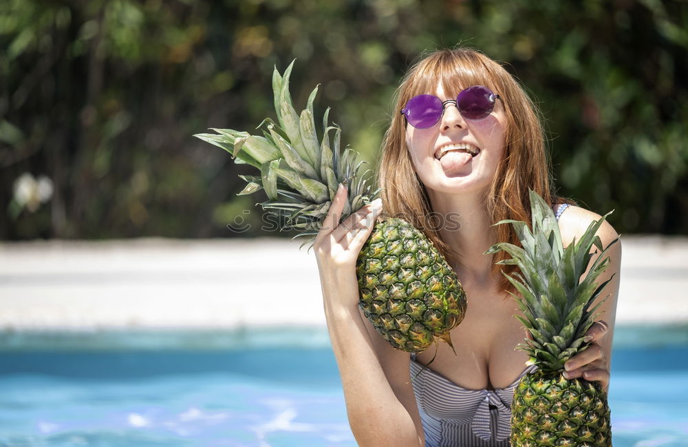 Similar – Image, Stock Photo Asian woman drinking from coconut