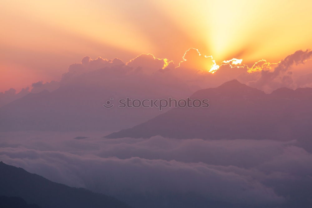 Similar – Image, Stock Photo Sky at sunset