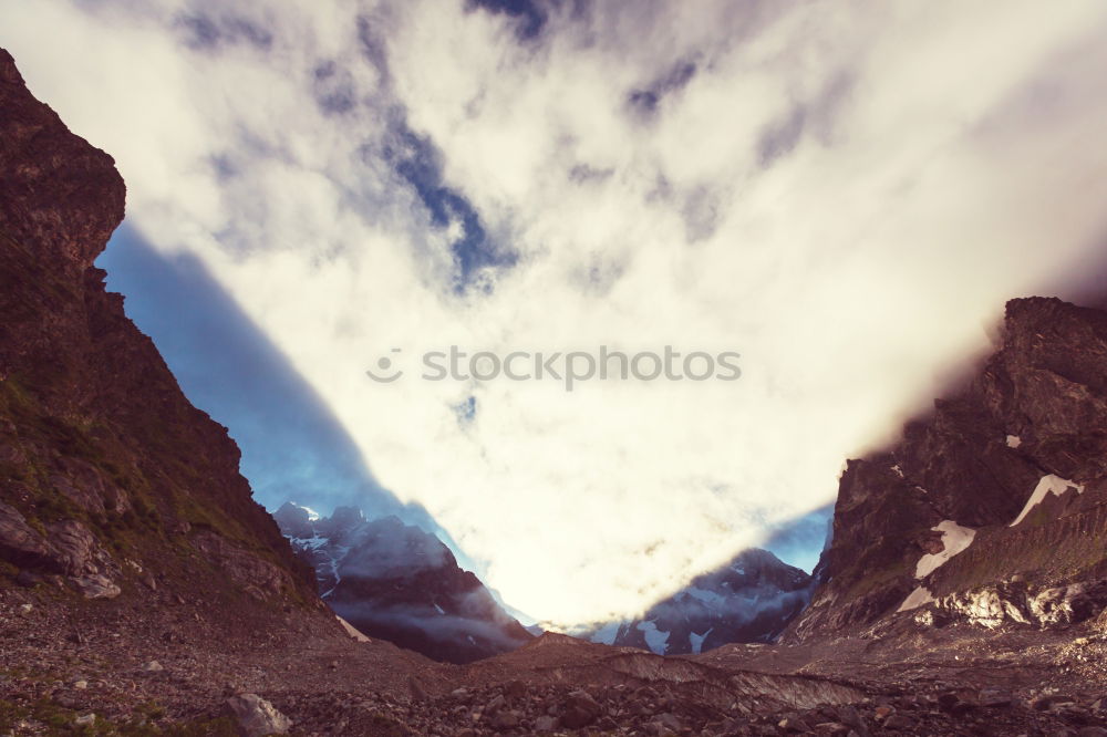 Similar – Image, Stock Photo peaks, rocks, clouds, steep, diffuse