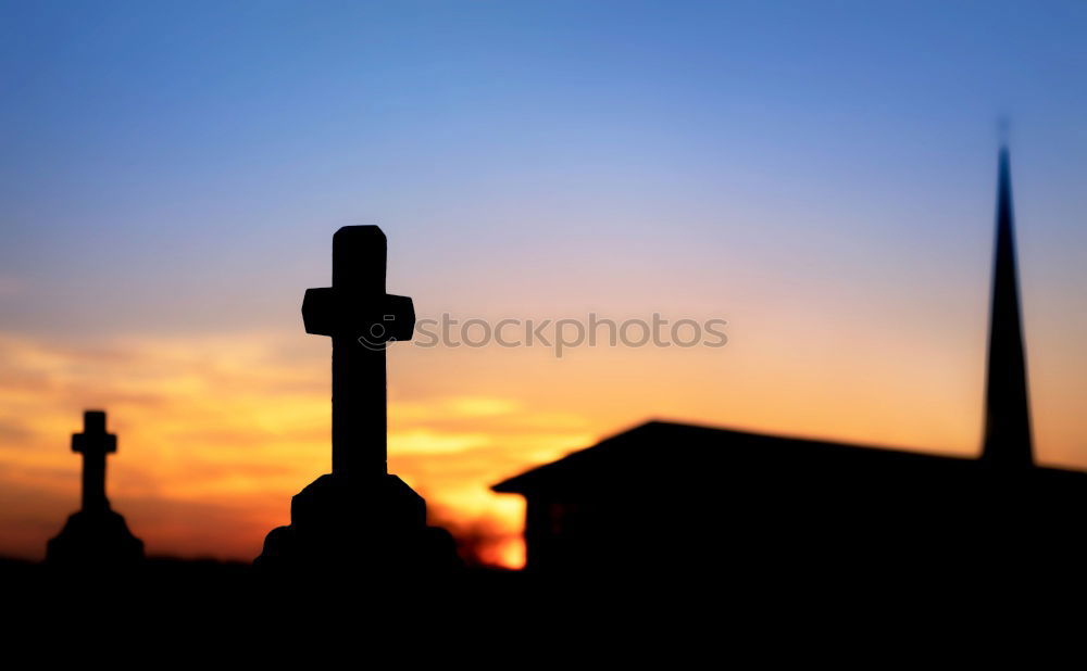 Similar – cemetery sunset Hallowe’en