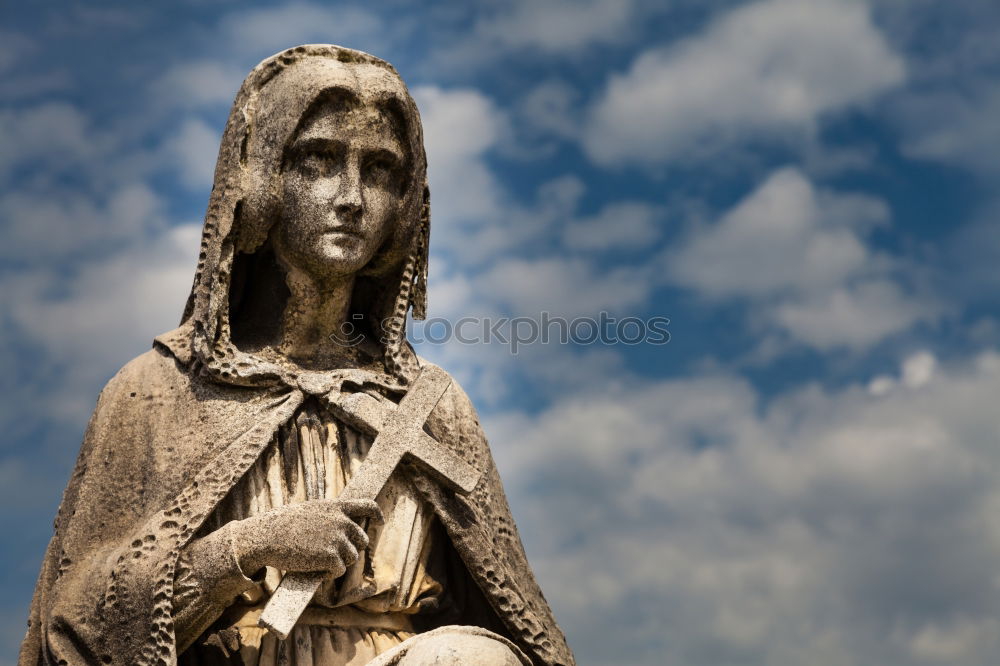 Similar – Image, Stock Photo Madonna figure Style Face