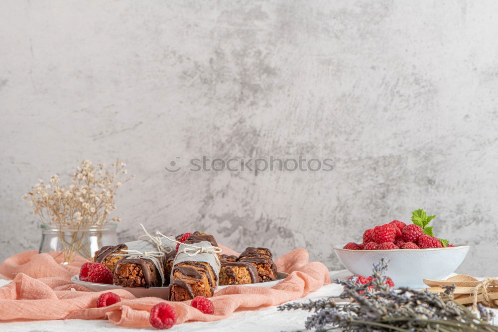 Similar – Rustic Easter table setting with eggs on a wooden table