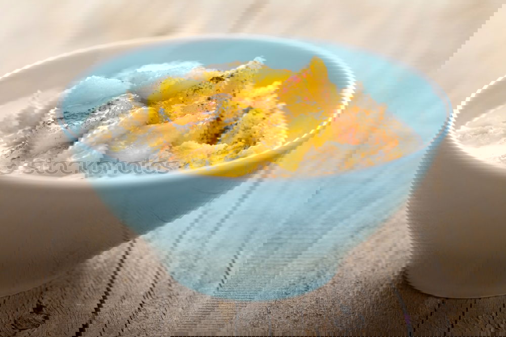 Similar – Image, Stock Photo Breakfast with muesli and oranges