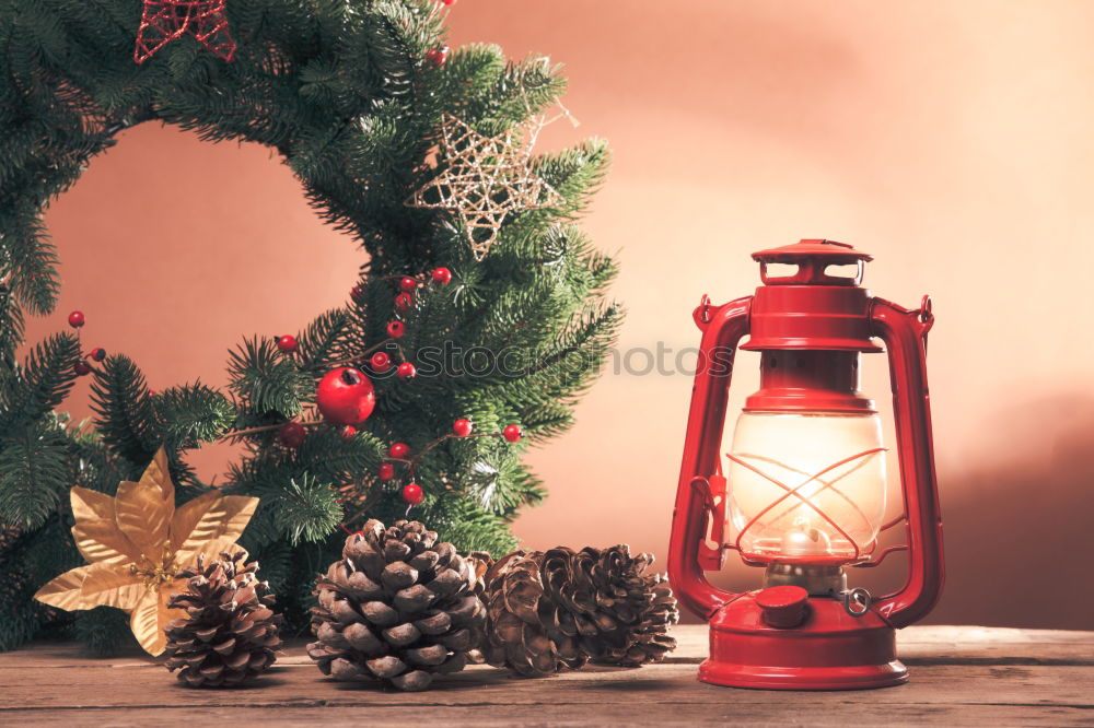 Similar – Image, Stock Photo retro christmas decorations with christmas