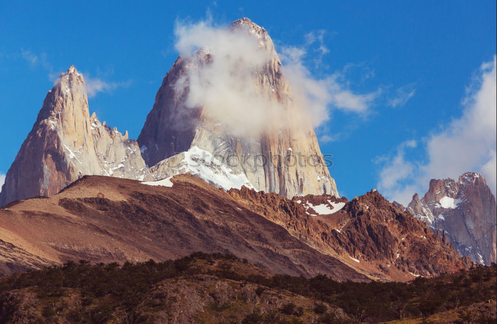 Similar – Image, Stock Photo Fitz Roy Peak, El Chalten, Patagonia, Argentina