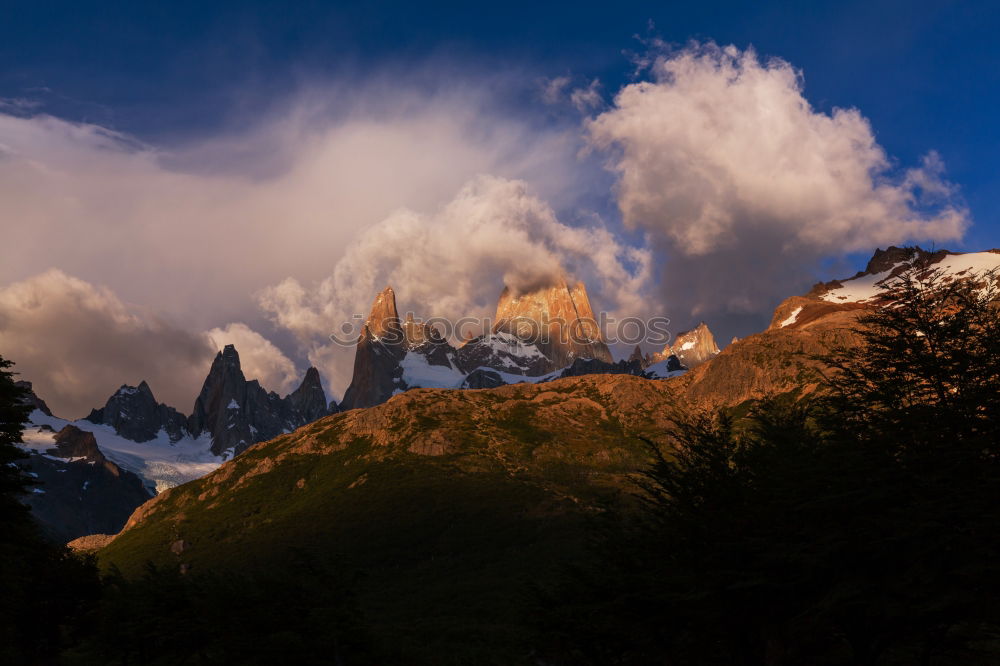 Similar – Foto Bild Fitz Roy Berglandschaft