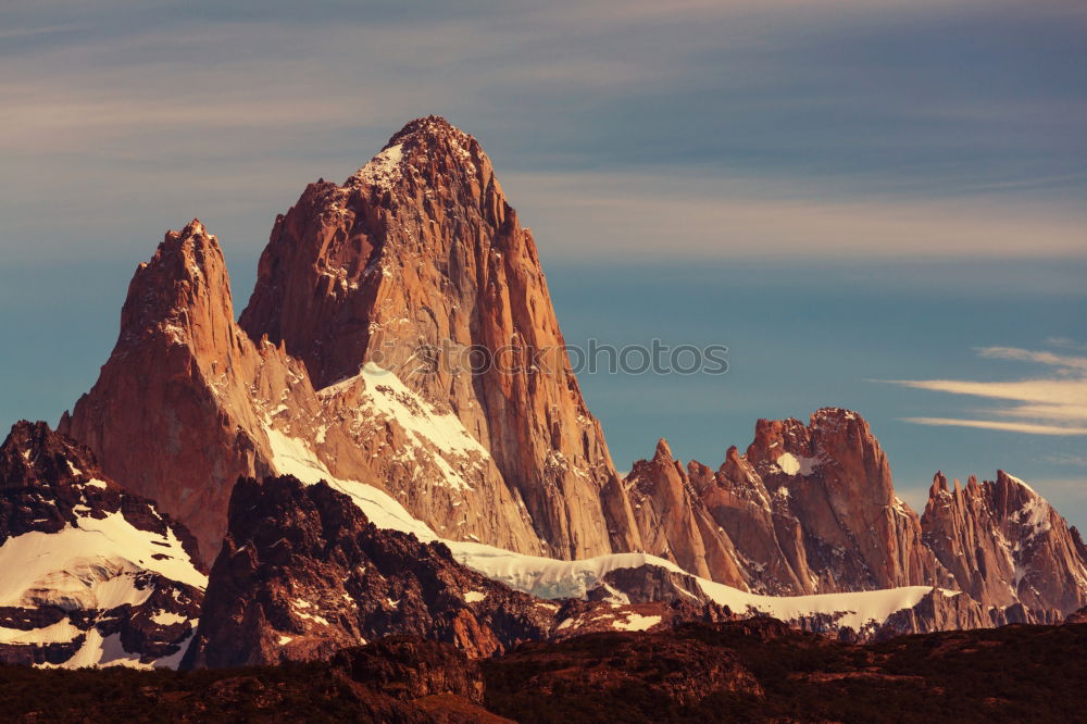 Similar – Image, Stock Photo Fitz Roy Peak, El Chalten, Patagonia, Argentina