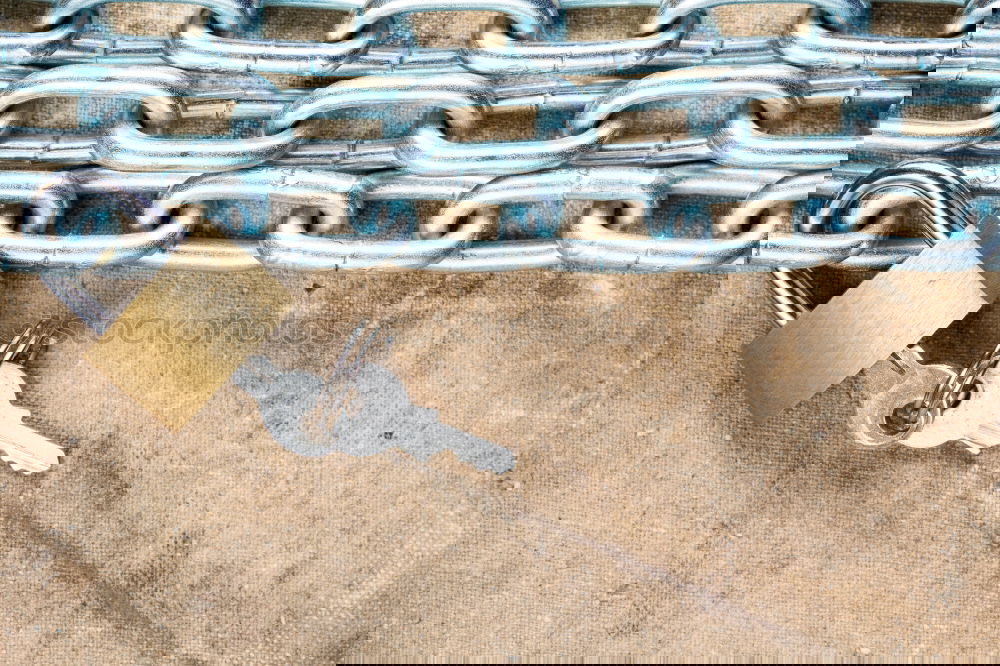 Image, Stock Photo yellow Bridge railing