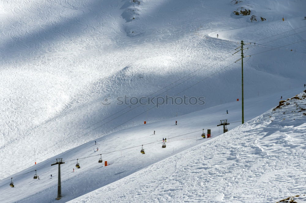 Similar – Image, Stock Photo Ski lift cabin on the Rettenbach Glacier