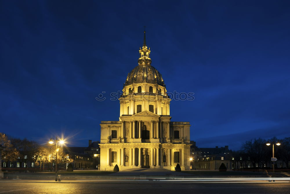 Similar – Top of the Invalides Cathedral against blue sky