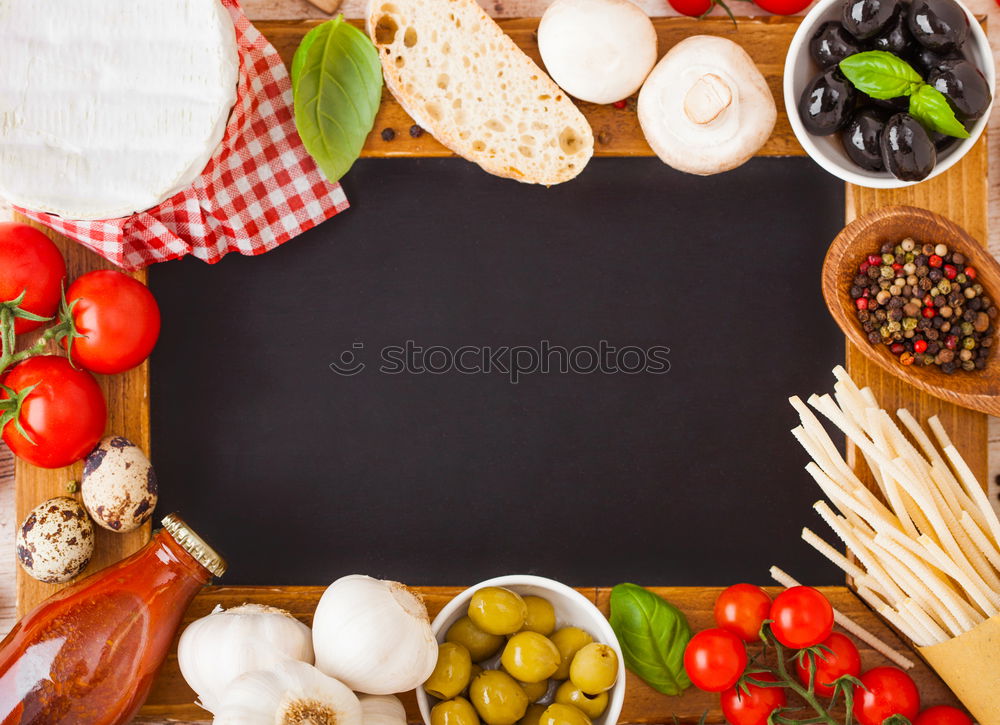 Similar – Image, Stock Photo Fresh ingredients for homemade pizza