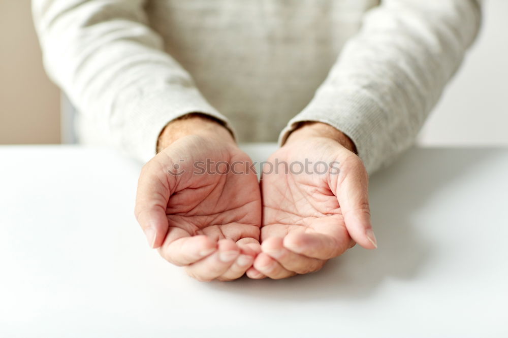 Similar – Man holding a crystal ball