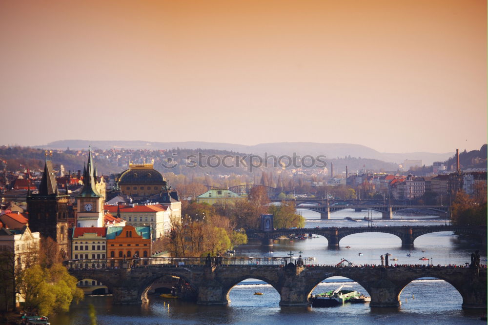 Similar – Image, Stock Photo Over seven bridges Prague