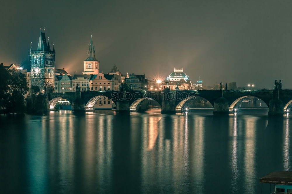 Similar – Frankfurt Bridge Magic