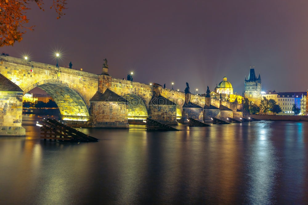 Similar – Frankfurt Bridge Magic