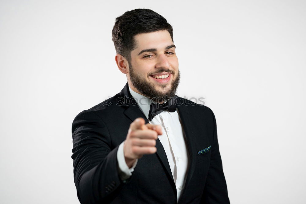 Similar – Image, Stock Photo young man with determined look