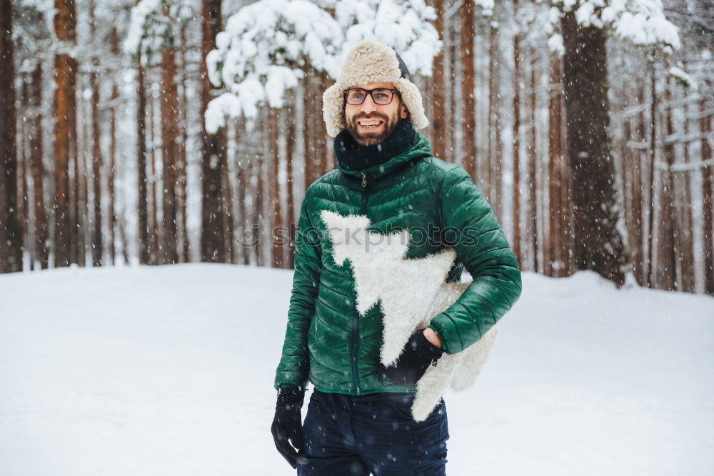 Similar – Image, Stock Photo beautiful young bearded men on winter walk