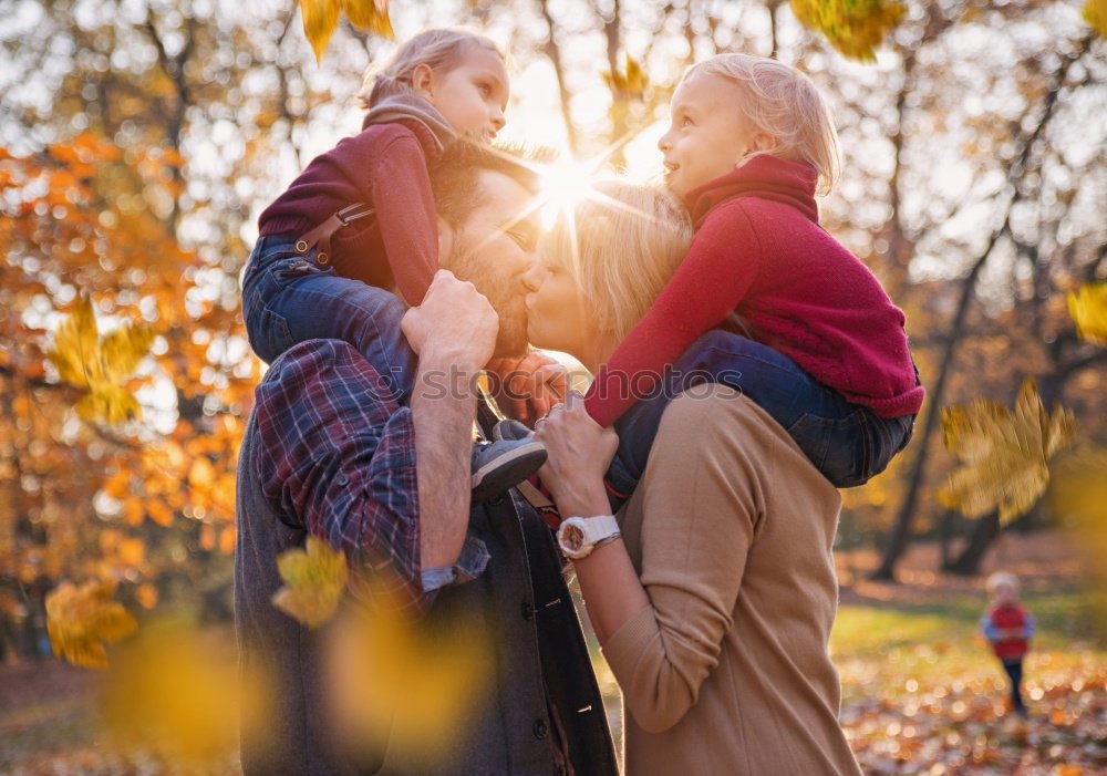 Similar – Happy couple in fall