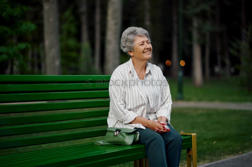 Similar – Image, Stock Photo grandma rockz 2 Meal Cozy