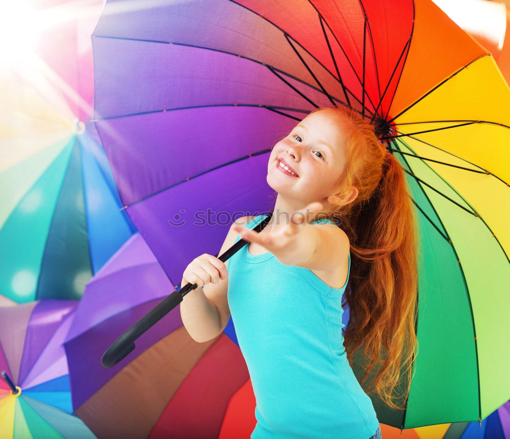 Similar – Sun or rain? Woman Adults