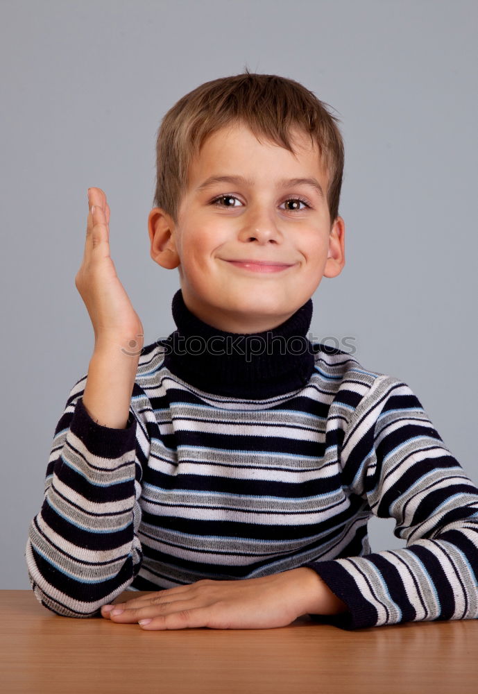 Similar – Smiling boy in the park