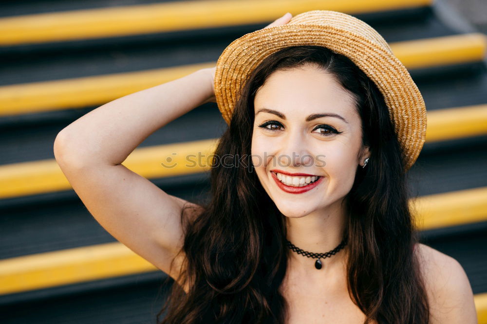 Similar – Image, Stock Photo Brunette girl Lifestyle