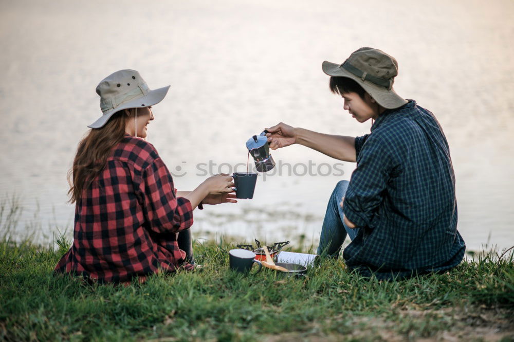 Similar – father and daughter fixing problems with bicycle