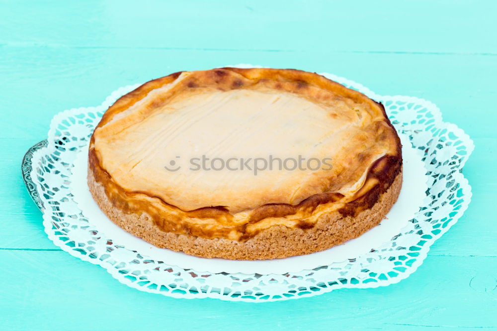 Similar – Cheese cake on white wood with cake tip