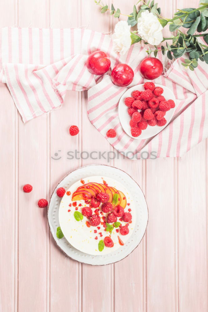 Similar – Chia pudding Strawberry parfait with greek yogurt and nuts