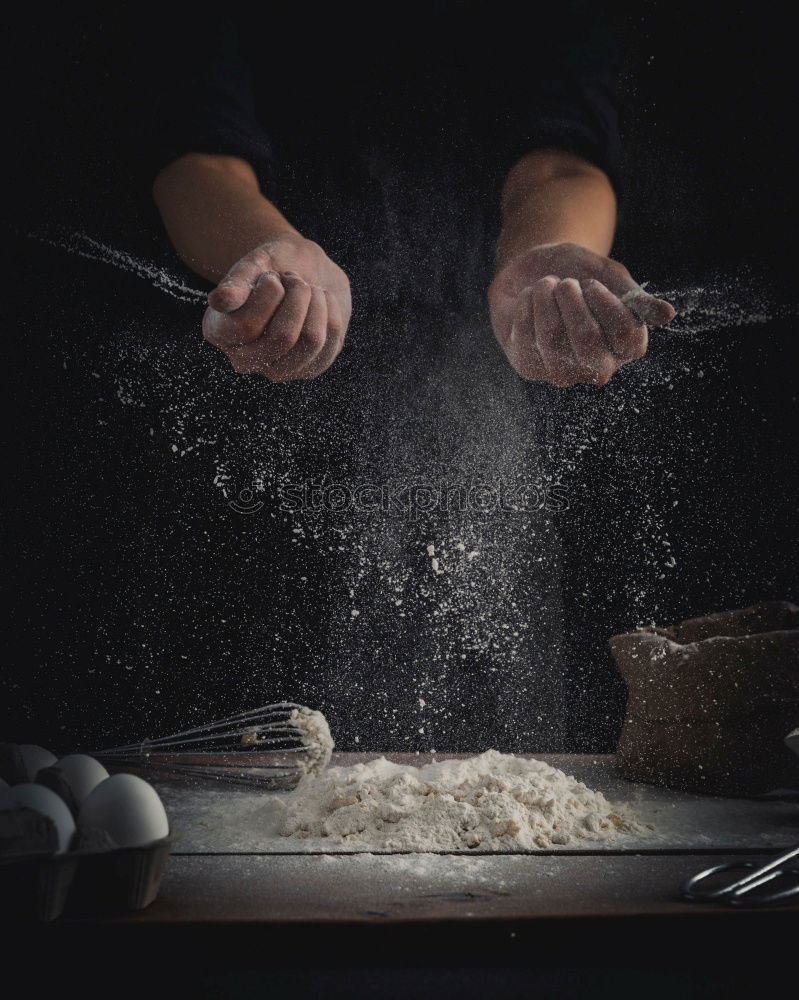 Similar – Image, Stock Photo Woman making sweet pastry