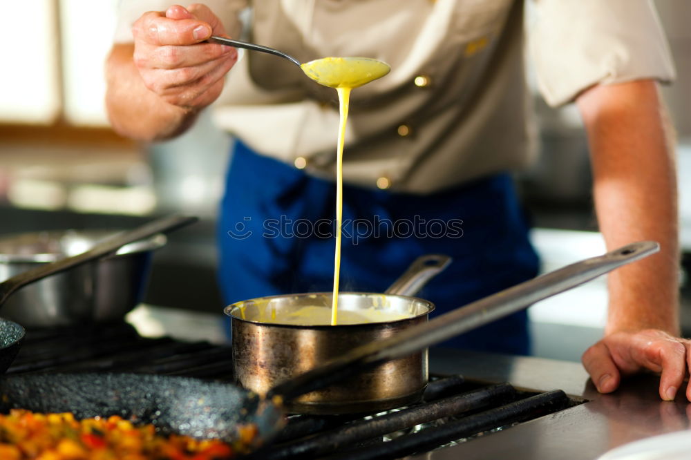 Similar – Image, Stock Photo a person cooking potatoes