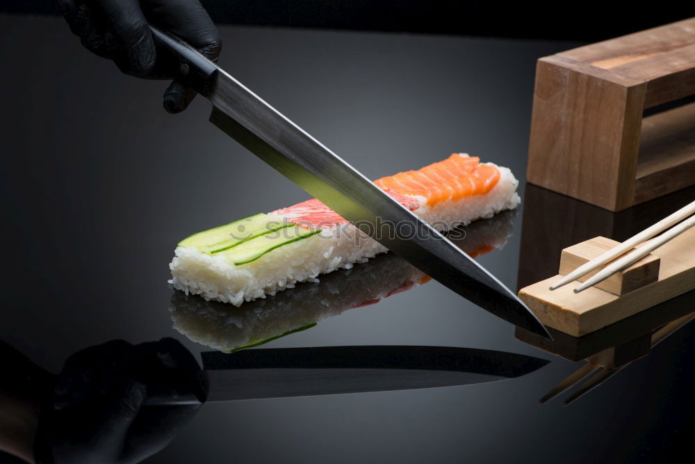 Similar – Sushi maki rolls on a tray