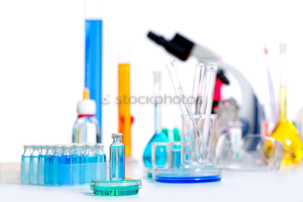 Similar – Image, Stock Photo Laboratory Glass Bottles