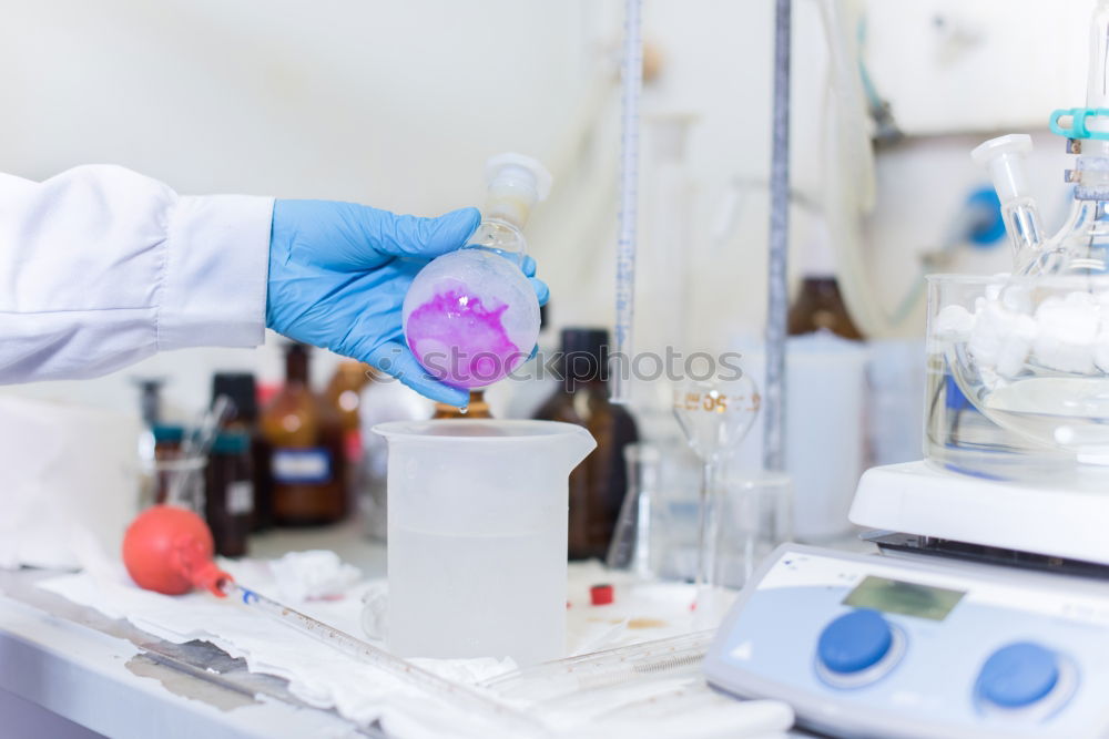 Similar – Image, Stock Photo Biologist woman working in the laboratory