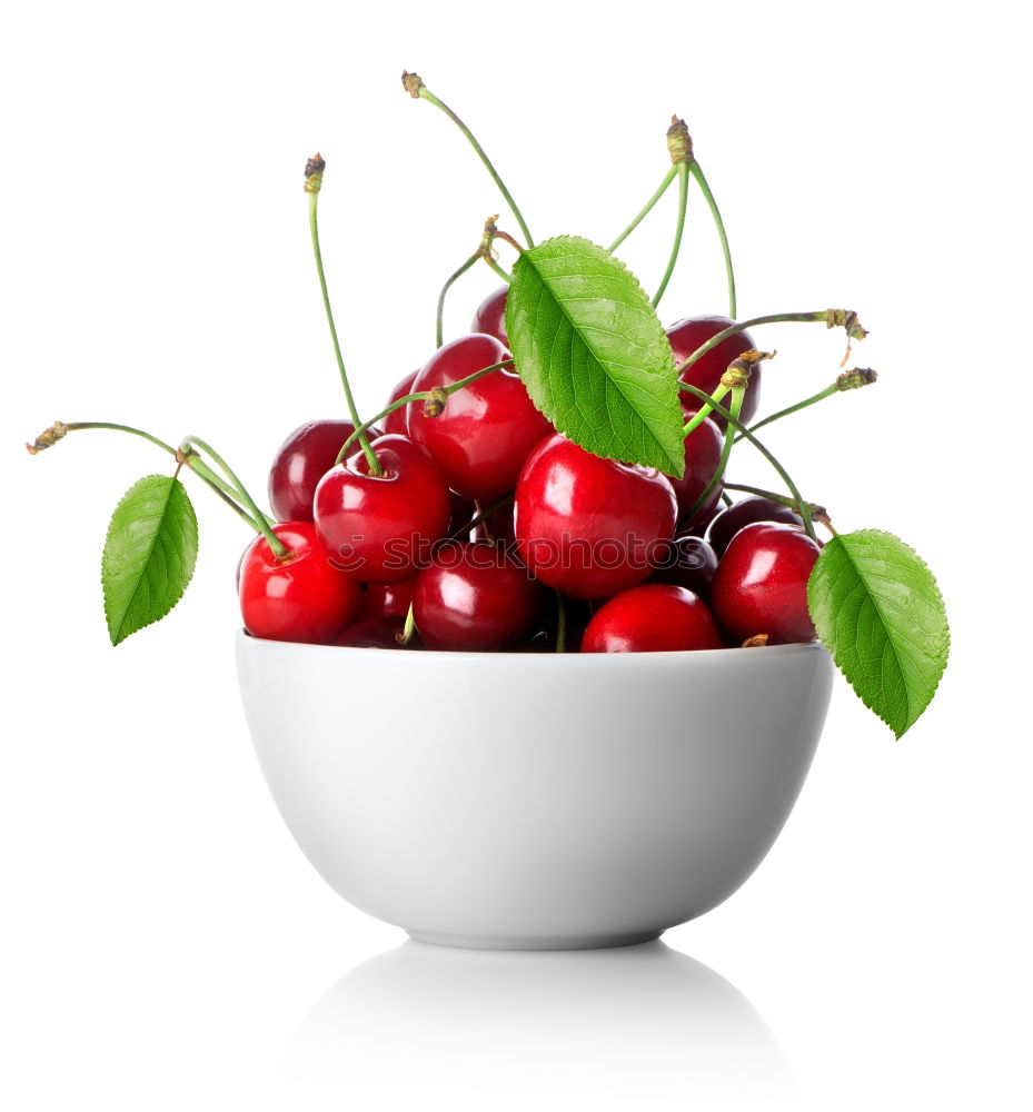 Similar – Image, Stock Photo Cup with fresh ripe cherries