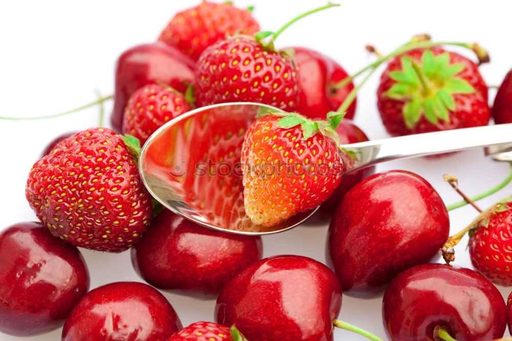 Similar – Image, Stock Photo Strawberries jam jar Food