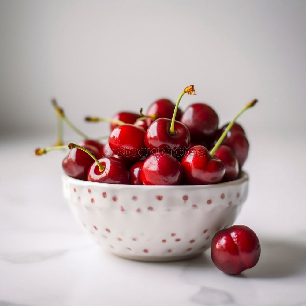 Similar – Image, Stock Photo Red ripe cherry Fruit