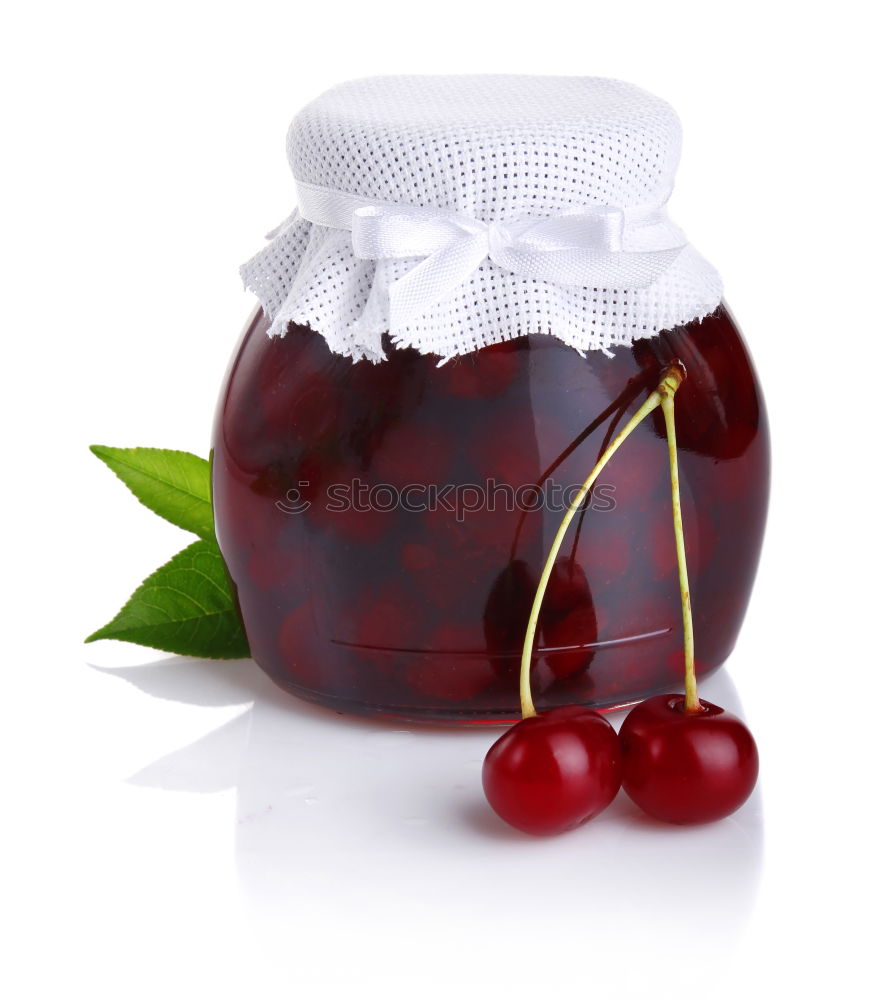 Similar – Image, Stock Photo Currant jam in a preserving jar