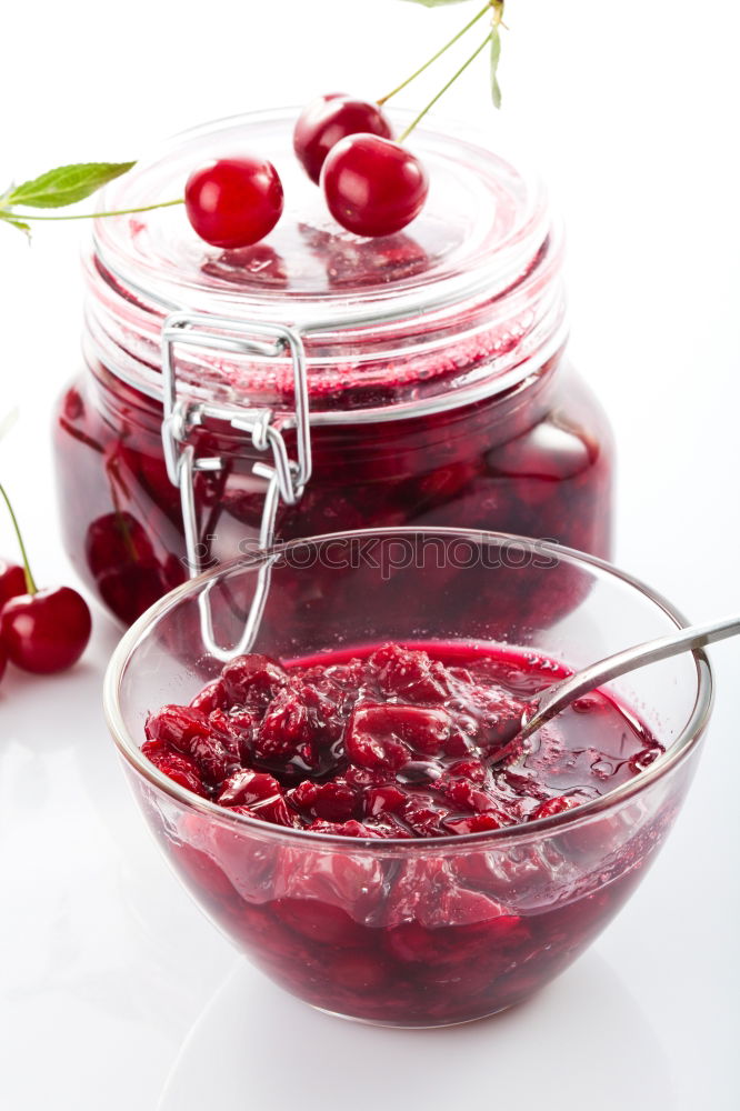 Similar – Image, Stock Photo Currant jam in a preserving jar