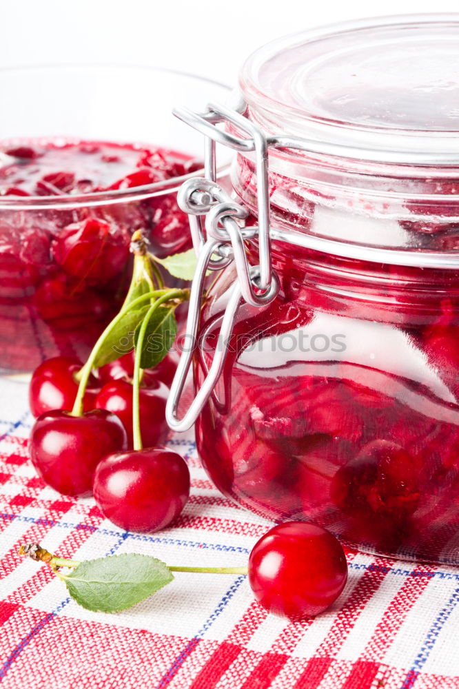 Similar – Image, Stock Photo Currant jam in a preserving jar