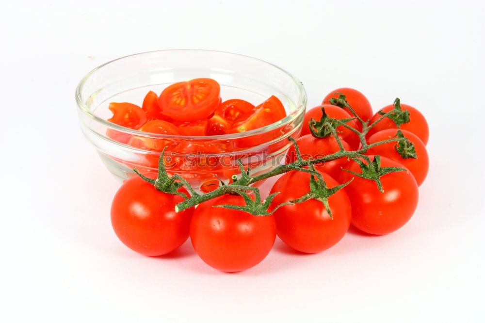 Similar – Image, Stock Photo Organic tomatoes on the white table