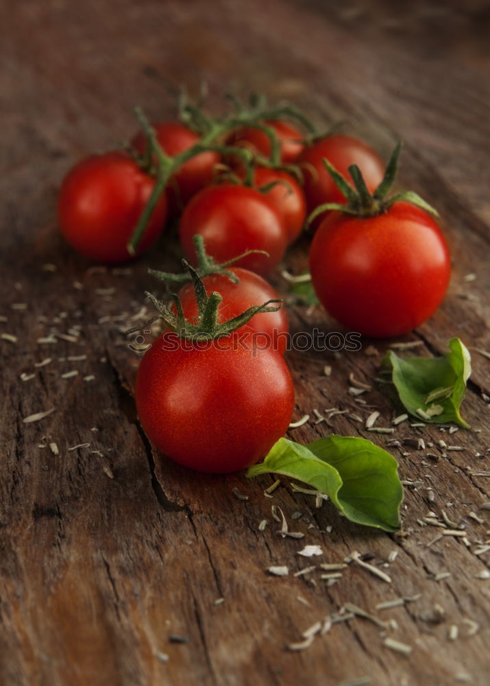 Image, Stock Photo Raw lasagna sheets and cherry tomatoes