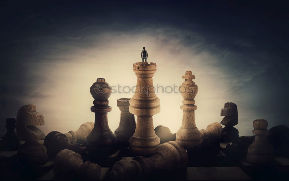 Similar – Image, Stock Photo Chess matt Fog Chessboard