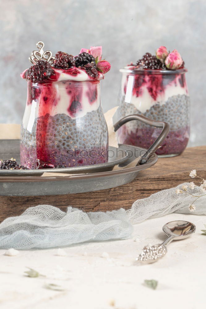 Similar – homemade yogurt in transparent glass