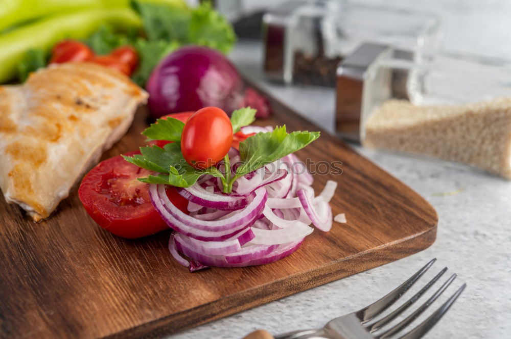 Similar – Image, Stock Photo Sandwiches on cutting board