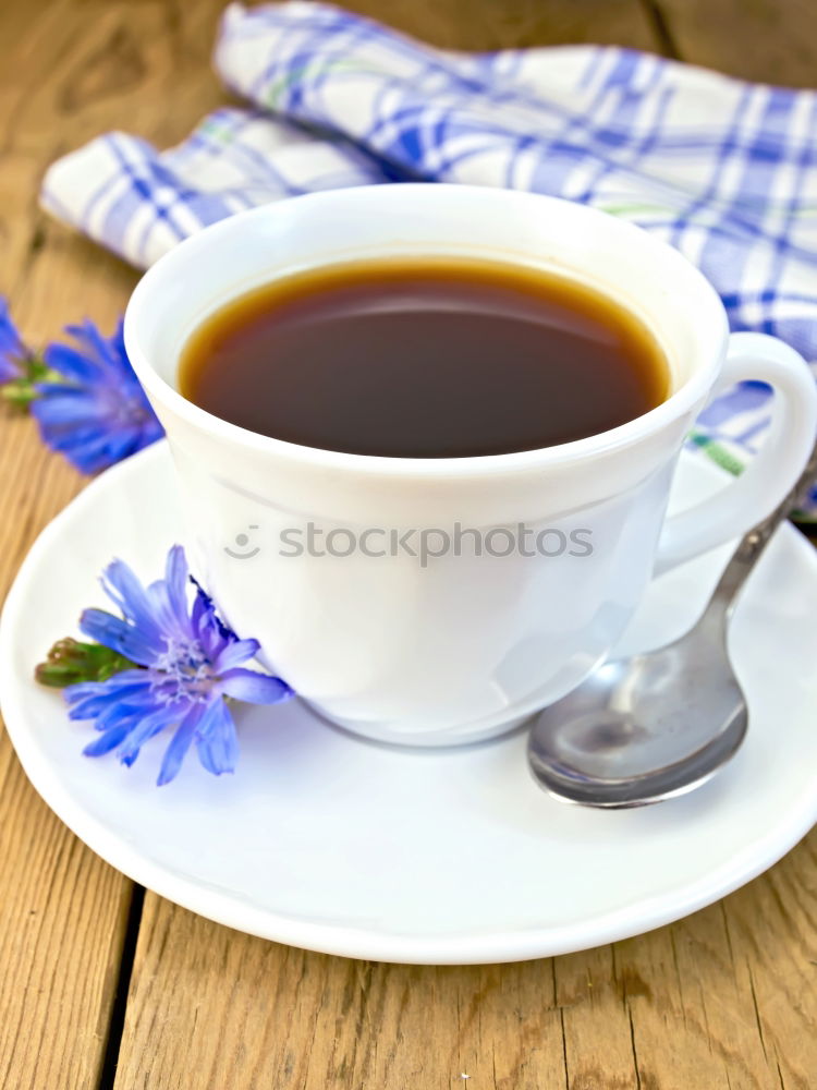 Image, Stock Photo Black coffee in a white cup