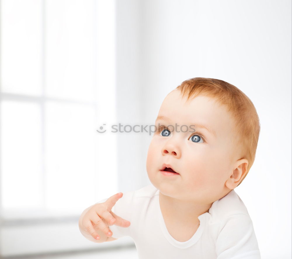 Image, Stock Photo blue eyes Baby Boy (child)