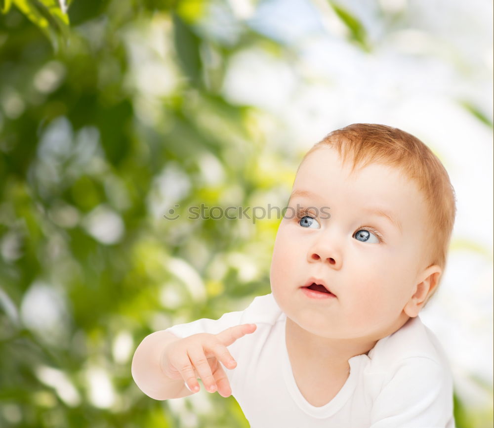 Image, Stock Photo Mother with child in park