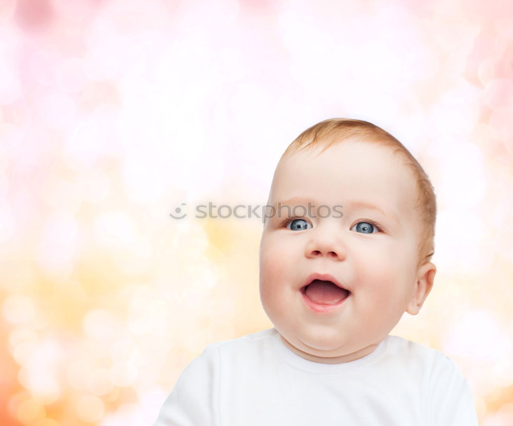 Similar – Little baby girl lying on blanket with colourful polka dots